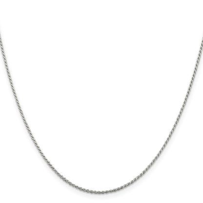 Sterling Silver 1.2mm Diamond-cut Rope Chain