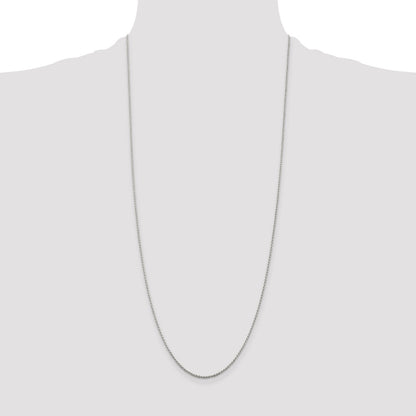 Sterling Silver 1.2mm Diamond-cut Rope Chain