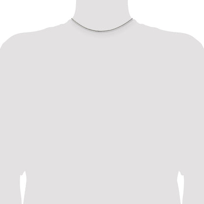 Sterling Silver 1.5mm Diamond-cut Rope Chain