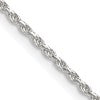 Sterling Silver 1.5mm Diamond-cut Rope Chain w/2in ext.