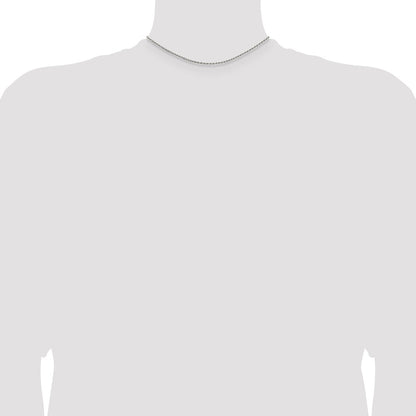 Sterling Silver 1.7mm Diamond-cut Rope Chain