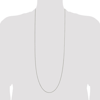 Sterling Silver 1.7mm Diamond-cut Rope Chain