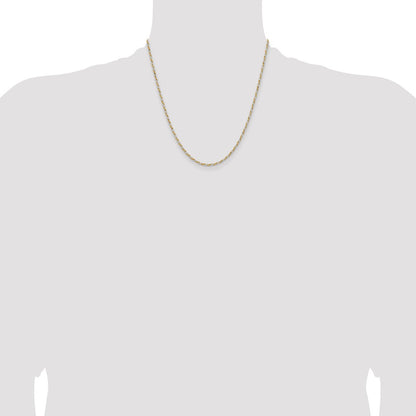 Sterling Silver And Vermeil 1.85mm Diamond-cut Rope Chain