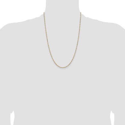 Sterling Silver And Vermeil 1.85mm Diamond-cut Rope Chain