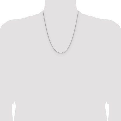 Sterling Silver 1.3mm 8 Sided D/C Double Spiga Chain