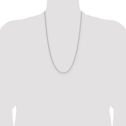 Sterling Silver 1.3mm 8 Sided D/C Double Spiga Chain