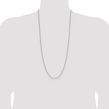 Sterling Silver 1.3mm 8 Sided D/C Double Spiga Chain