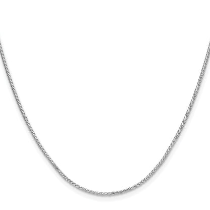 Sterling Silver Rhodium-plated 1.3mm 8 Sided D/C Double Spiga Chain
