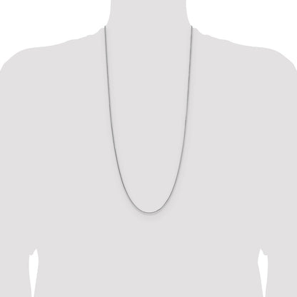 Sterling Silver 1.45mm 8 Sided D/C Double Spiga Chain