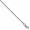 Sterling Silver Rhodium-plated 1.45mm 8 Sided D/C Double Spiga Chain