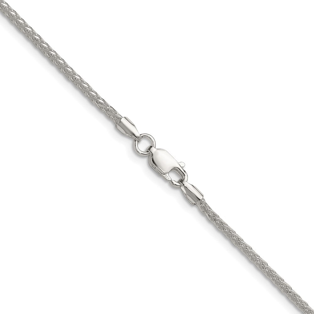 Sterling Silver 2.0mm 8 Sided D/C Double Spiga Chain