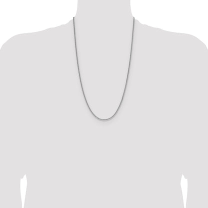 Sterling Silver 2.0mm 8 Sided D/C Double Spiga Chain