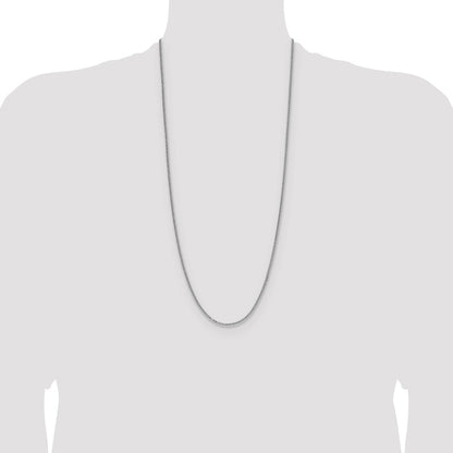 Sterling Silver 2.0mm 8 Sided D/C Double Spiga Chain