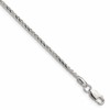 Sterling Silver 2.0mm 8 Sided D/C Double Spiga Chain