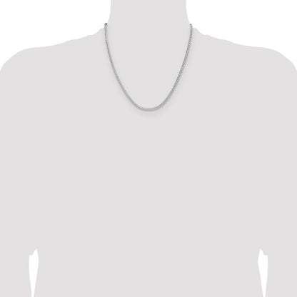 Sterling Silver 2.5mm 8 Sided D/C Double Spiga Chain