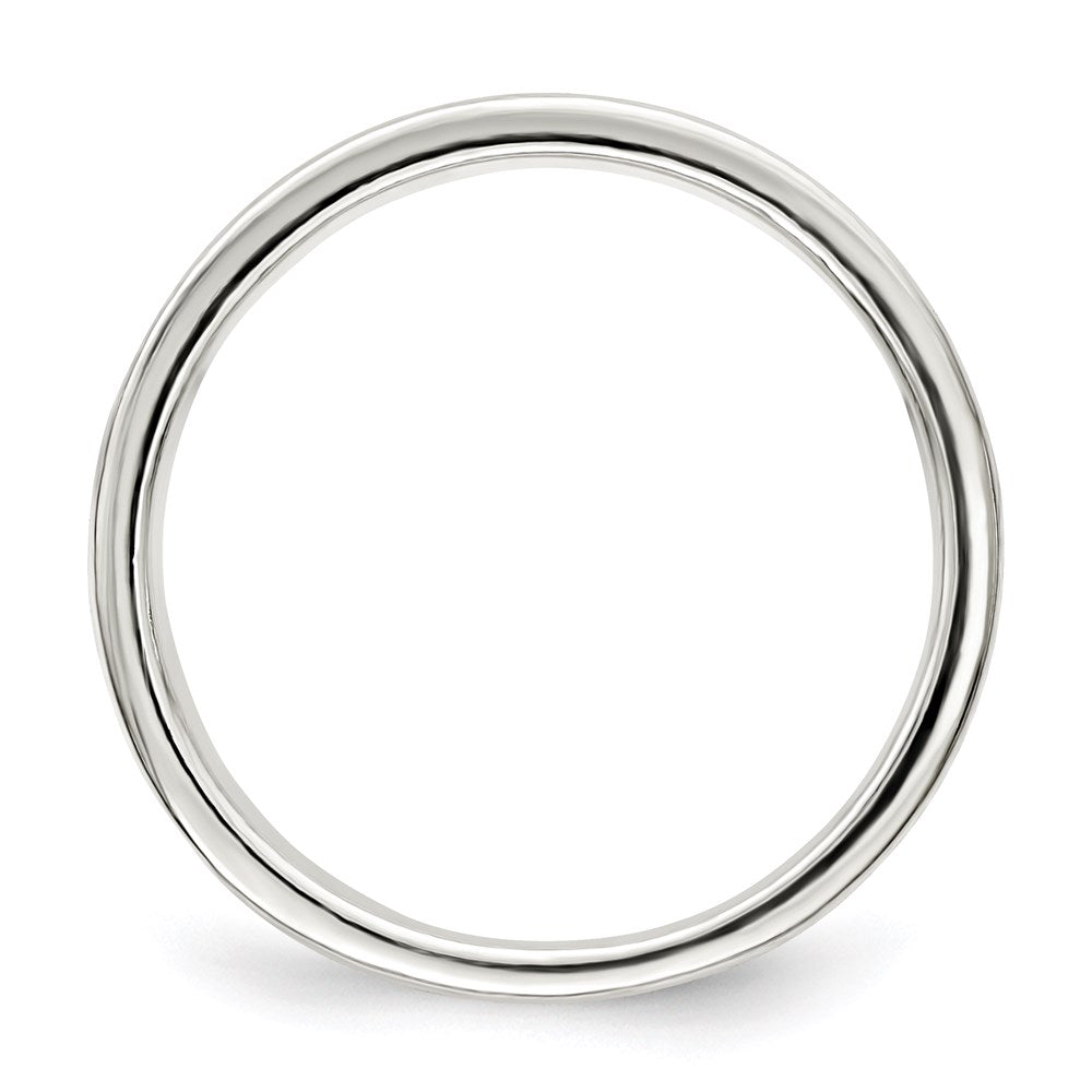 Sterling Silver 8mm Flat with Rope Edge Size 7 Band