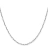 Sterling Silver Rhodium-plated 2.15mm D/C Forzantina Chain