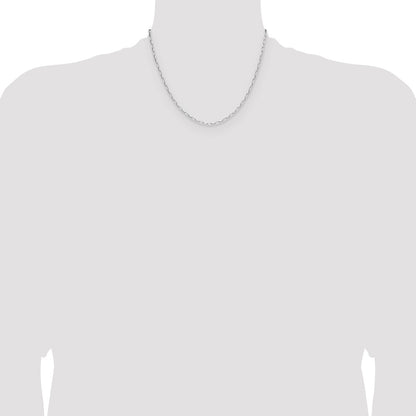 Sterling Silver Rhodium-plated 2.15mm D/C Forzantine Chain