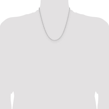 Sterling Silver Rhodium-plated 2.15mm D/C Forzantine Chain