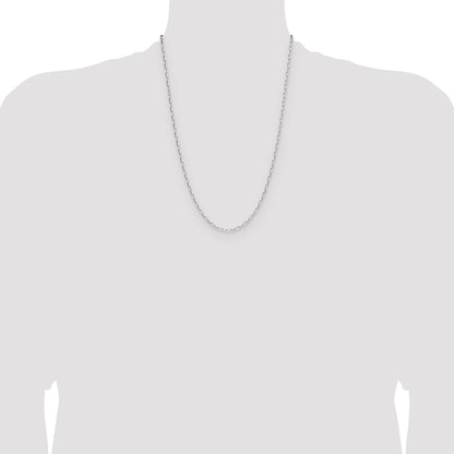 Sterling Silver Rhodium-plated 2.15mm D/C Forzantine Chain