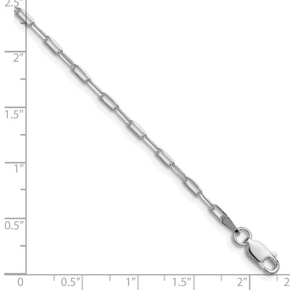Sterling Silver Rhodium-plated 2.15mm D/C Forzantine Chain