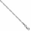 Sterling Silver Rhodium-plated 2.15mm D/C Forzantine Chain