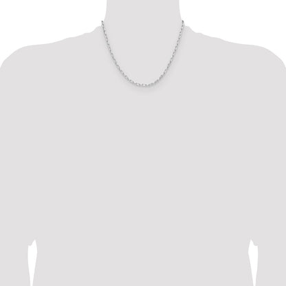 Sterling Silver Rhodium-plated 3.15mm D/C Forzantine Chain