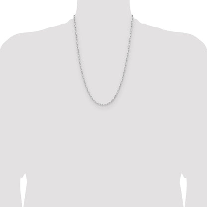 Sterling Silver Rhodium-plated 3.15mm D/C Forzantine Chain