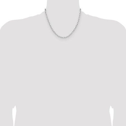 Sterling Silver Rhodium-plated 3.85mm D/C Forzantine Chain
