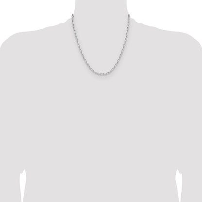 Sterling Silver Rhodium-plated 3.85mm D/C Forzantine Chain