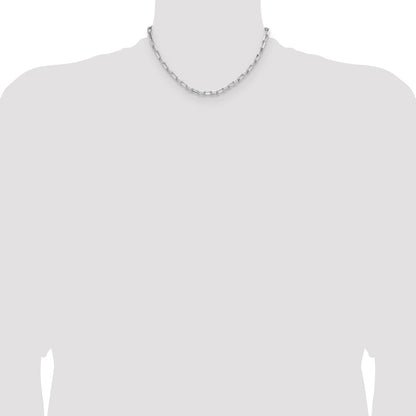 Sterling Silver Rhodium-plated 4.65mm D/C Forzantine Chain