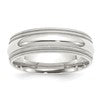 Sterling Silver 7mm Comfort Fit Double Milgrain Size 10 Band
