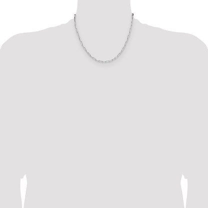 Sterling Silver 3.1mm D/C Paperclip Chain