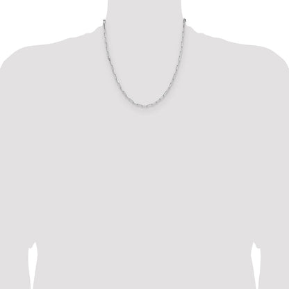 Sterling Silver 3.1mm D/C Paperclip Chain