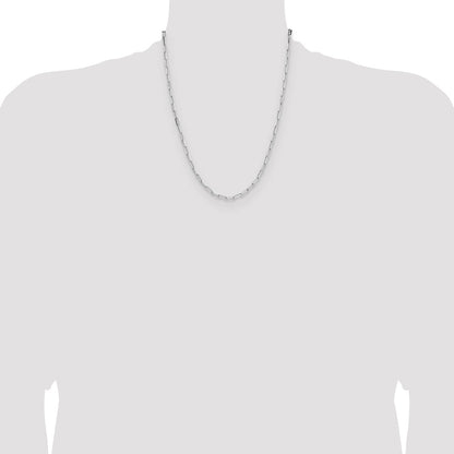 Sterling Silver 3.1mm D/C Paperclip Chain