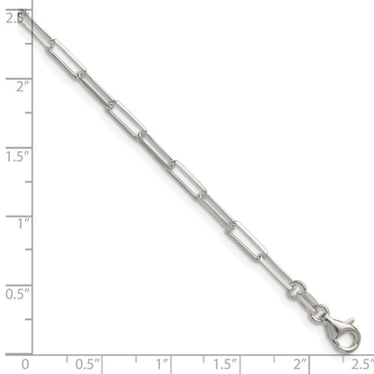 Sterling Silver 3.1mm D/C Paperclip Chain