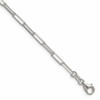 Sterling Silver 3.1mm D/C Paperclip Chain