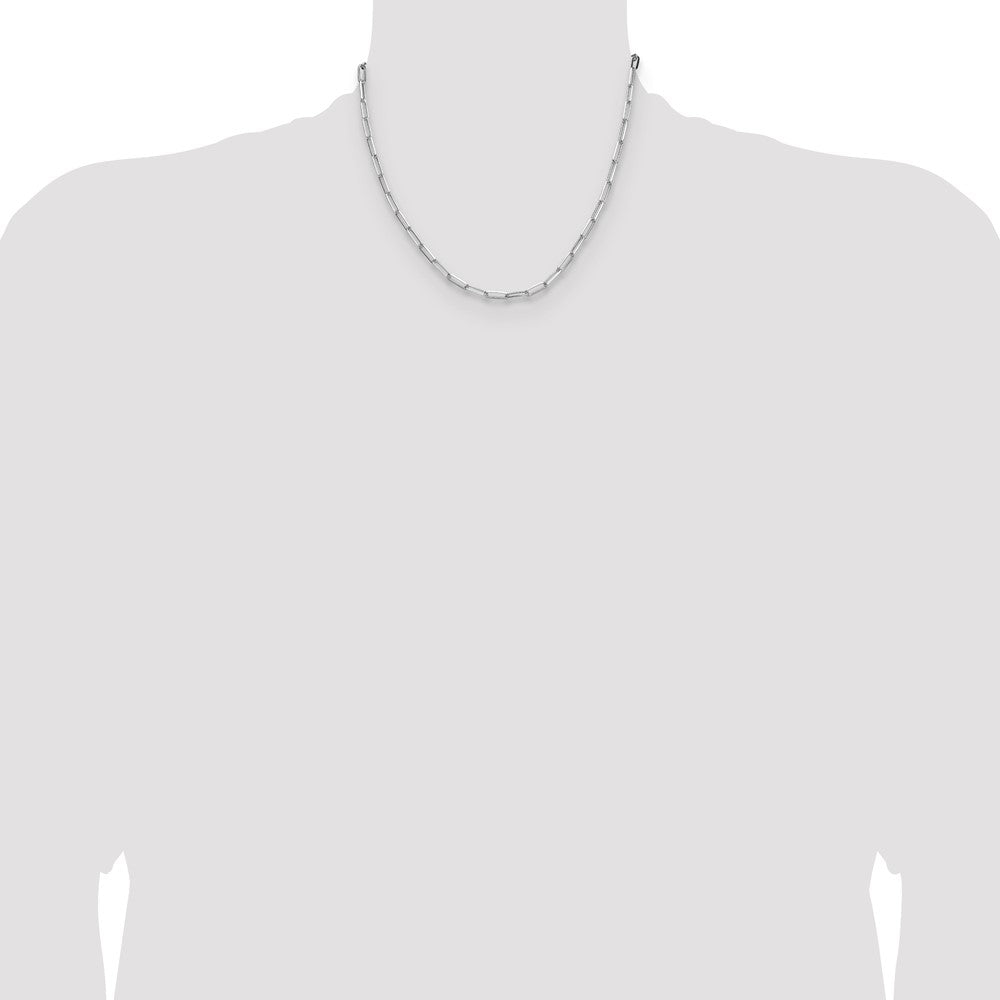 Sterling Silver 3.5mm D/C Paperclip Chain