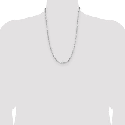 Sterling Silver 3.5mm D/C Paperclip Chain