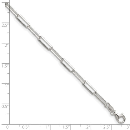 Sterling Silver 3.5mm D/C Paperclip Chain