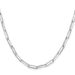 Sterling Silver Rhodium-plated 4.4mm D/C Paperclip Chain