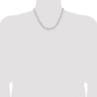 Sterling Silver Rhodium-plated 4.4mm D/C Paperclip Chain