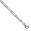 Sterling Silver Rhodium-plated 4.4mm D/C Paperclip Chain