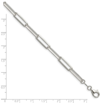 Sterling Silver 5.5mm D/C Paperclip Chain
