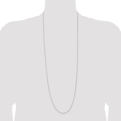 Sterling Silver 1.3mm Solid Rope Chain