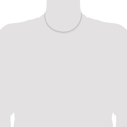 Sterling Silver 1.5mm Solid Rope Chain