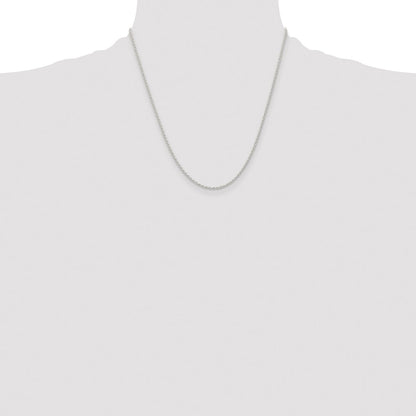 Sterling Silver 1.5mm Solid Rope Chain