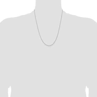 Sterling Silver 1.5mm Solid Rope Chain