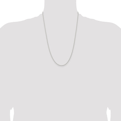 Sterling Silver 1.5mm Solid Rope Chain
