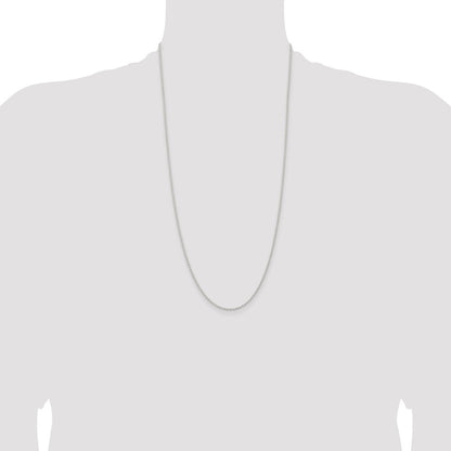 Sterling Silver 1.5mm Solid Rope Chain